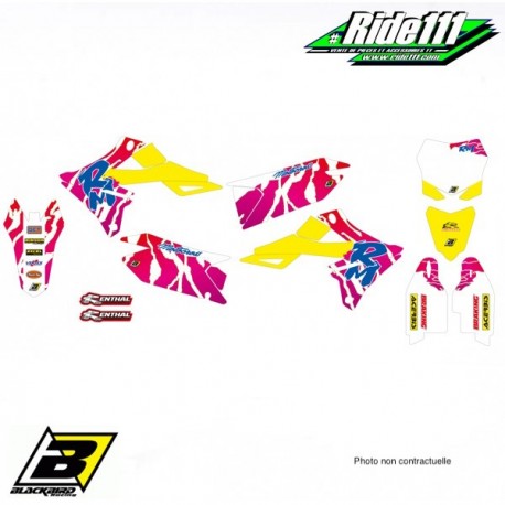 Kit déco BLACKBIRD RETRO SUZUKI 250 RM-Z   Elément:Kit déco