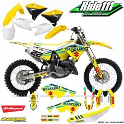 Kit plastiques restylé + kit déco Réplica KSRT SUZUKI 125 et 250 RM   à
+ 2
