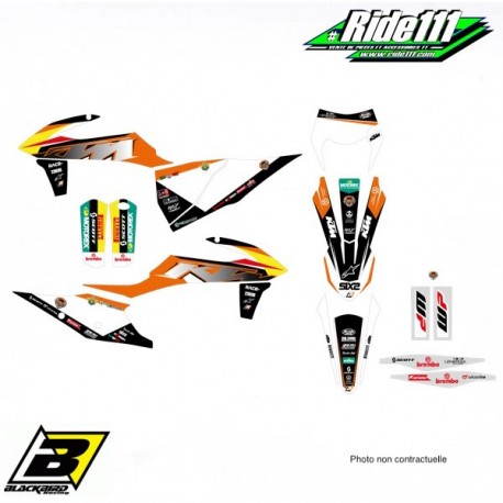 Kit déco ou Housse de selle BLACKBIRD KTM TROPHY 125-450 SX/SXF   Elément:Kit déco