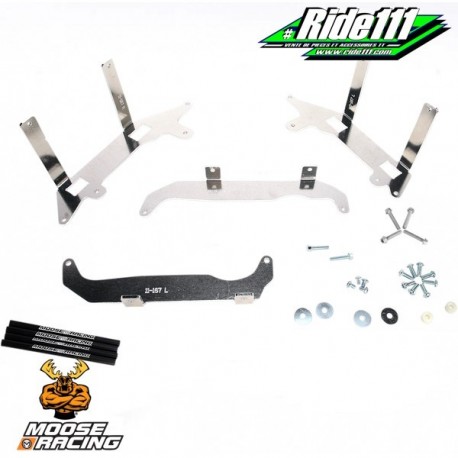 Protections de radiateurs MOOSE Racing Aluminium HONDA CRF 450 R Année:2013 à 2014