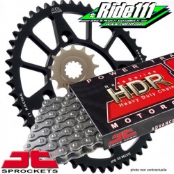 Kit Chaine Alu JT 428 HDR YAMAHA 80 YZ grandes roues   
