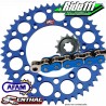 Kit Chaine Alu Factory Bleu YAMAHA 125 YZ   