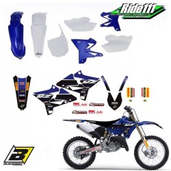 Pack kit plastiques restylé UFO + déco YAMAHA 125 / 250 YZ 2003 à 2014