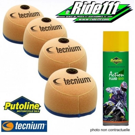 Filtre à air TECNIUM X4 + Spray PUTOLINE BETA 125 à 525 RR Enduro 