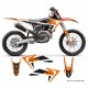 Kit déco ou Housse de selle BLACKBIRD DREAM 4 KTM 125 SX  Année:2023 à 2024 Elément:Kit déco