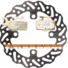 Kit disque de frein avant + plaquettes DELTA Braking KAWASAKI KX 65 Année:2000 à 2025