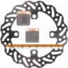 Kit disque de frein arrière + plaquettes DELTA Braking KAWASAKI KX 65 Année:2000 à 2025