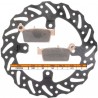 Kit disque de frein arrière + plaquettes DELTA Braking HONDA CR 85 Année:2003 à 2007