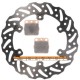 Kit disque de frein arrière + plaquettes DELTA Braking YAMAHA YZ 250 Année:1989