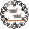Kit disque de frein arrière + plaquettes DELTA Braking YAMAHA YZ 125 Année:2022 à 2024