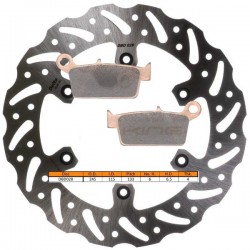 Kit disque de frein arrière + plaquettes DELTA Braking YAMAHA WR-F 426 Année:2002