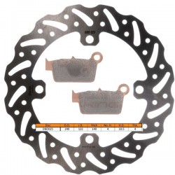 Kit disque de frein arrière + plaquettes DELTA Braking SUZUKI RM-Z 250 Année:2007 à 2024