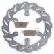 Kit disque de frein arrière + plaquettes DELTA Braking SUZUKI RM 250 Année:2006 à 2010