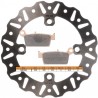 Kit disque de frein arrière + plaquettes DELTA Braking HONDA XR 600  Année:1993 à 1999