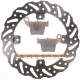 Kit disque de frein arrière + plaquettes DELTA Braking HONDA CR 250 Année:2002 à 2007