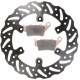 Kit disque de frein arrière + plaquettes DELTA Braking GAS-GAS 125 200 250 300 EC 2 temps Année:1999