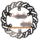 Kit disque de frein avant + plaquettes DELTA Braking YAMAHA YZ 125 Année:1992 à 1997
