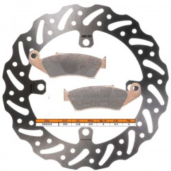 Kit disque de frein avant + plaquettes DELTA Braking SUZUKI RM-Z 250 Année:2007 à 2018
