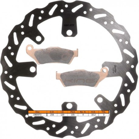 Kit disque de frein avant + plaquettes DELTA Braking SHERCO 250 et 300 SE SEF Enduro 2 et 4 temps Année:2014 à 2025