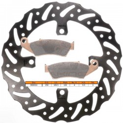 Kit disque de frein avant + plaquettes DELTA Braking KAWASAKI KX 250 Année:2006 à 2008