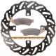 Kit disque de frein avant + plaquettes DELTA Braking KAWASAKI KX 125 Année:2006 à 2008