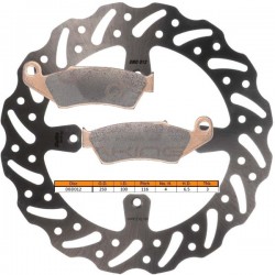 Kit disque de frein avant + plaquettes DELTA Braking KAWASAKI KLX-R 300 Année:1997 à 2007