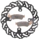 Kit disque de frein avant + plaquettes DELTA Braking HONDA XR 400 Année:1995 à 2003