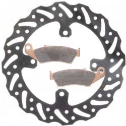 Kit disque de frein avant + plaquettes DELTA Braking HONDA XR 400 Année:1995 à 2003