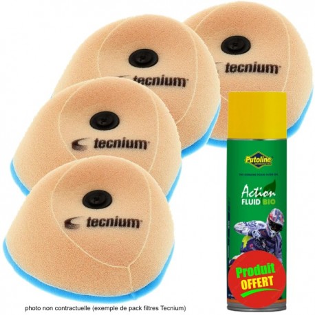 Filtre à air TECNIUM x4 + spray offert HM 125 et 250 CRE 2 tps  