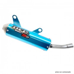 Silencieux DEP SHORTY YAMAHA 250 YZ Bleu Année:2002 à 2024