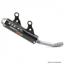 Silencieux DEP SHORTY YAMAHA 125 YZ Noir Année:2022 à 2025