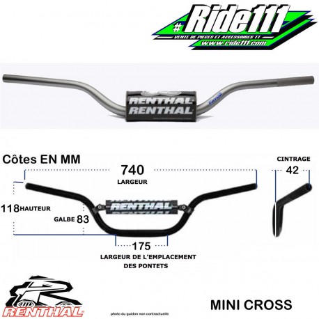 Guidons RENTHAL FATBAR 28,6mm