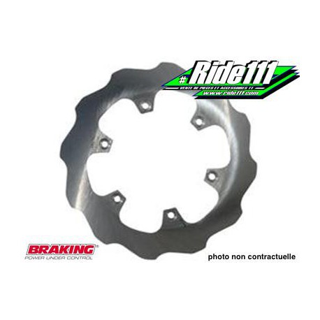 Disque de frein arrière Lisse BRAKING YAMAHA 250 WR 2002-2007