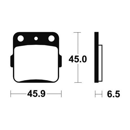 Plaquettes de frein avant ou arrière TECNIUM HONDA 85 CR-R 