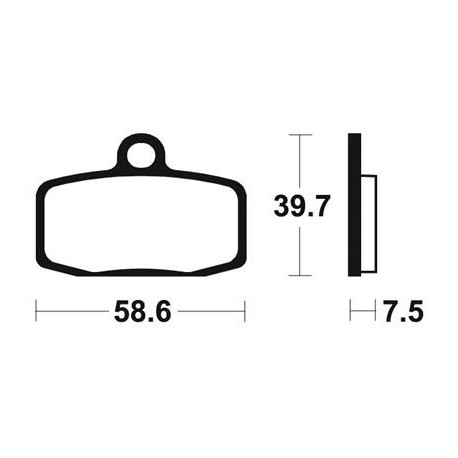 Plaquettes de frein avant ou arrière TECNIUM HUSQVARNA 85 TC 