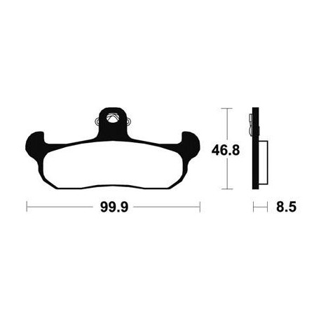 Plaquettes ou Machoires de frein avant ou arrière TECNIUM HUSQVARNA 240-250 WR 