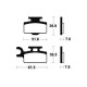 Plaquettes de frein avant ou arrière TECNIUM KAWASAKI 65 KX 