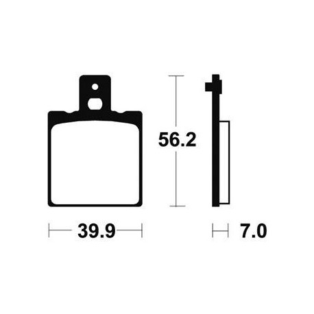 Plaquettes ou Machoires de frein avant ou arrière TECNIUM KTM 250-300 SX-MX 