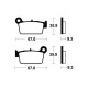 Plaquettes de frein avant ou arrière TECNIUM TM 125-144 EN-MX 