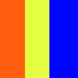 Orange / Jaune / Bleu