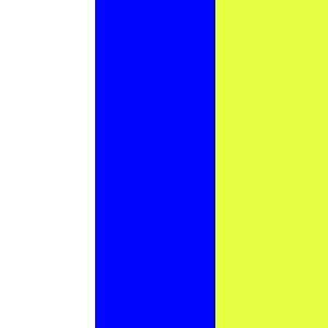 Blanc / Bleu / Jaune